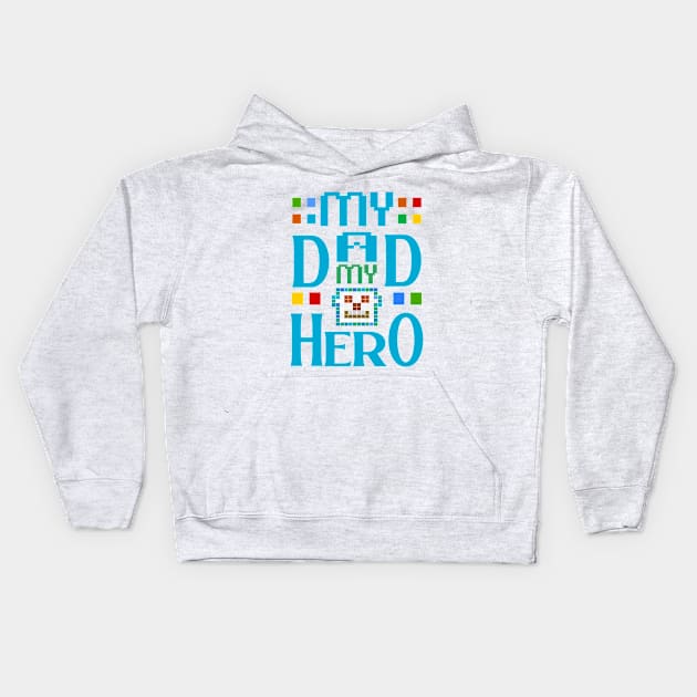 Best Dad In Town Kids Hoodie by FlyingWhale369